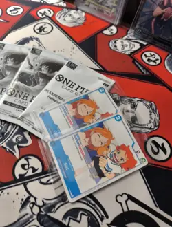 One piece Tcg Dash + Event Pack + Girl Promo Op14 the azure seas seven Lot Of 7 - Image 2
