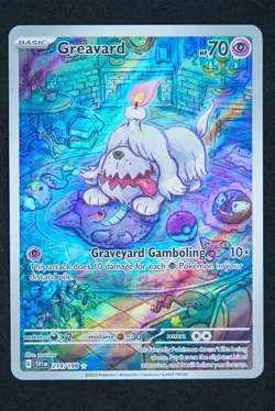 2023 Pokemon Greavard 214/198 SV01: Scarlet & Violet Base Set Holo Dog - Image 1