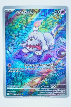 2023 Pokemon Greavard 214/198 SV01: Scarlet & Violet Base Set Holo Dog - Image 3