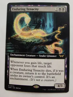 Enduring Tenacity - Extended Art - NM - Duskmourn: House of Horror DSK - MTG - Image 1