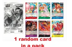 One Piece Card Standard Battle Pack Vol. 14 Unopened 1 Random Promo Luffy japan - Image 1