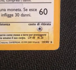 Pokemon Card Raichu 14/102 Set Base Unlimited Rara Holo PLAYED-ITA - Image 5