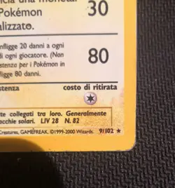 Pokemon Card Magneton 9/102 Set Base Unlimited Rara Holo GOOD-ITA - Image 5