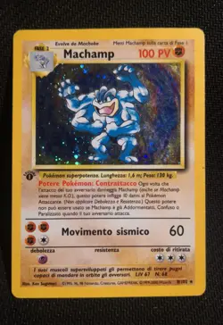 Pokemon Card Machamp 8/102 Set Base Unlimited Rara Holo EXC-ITA - Image 1
