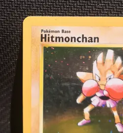 Pokemon Card Hitmonchan 7/102 Set Base Unlimited Rara Holo NM-ITA - Image 3