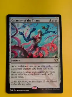 Calamity of the Titans. RAre SOrcery. CMM Magic the Gathering Card. - Image 1