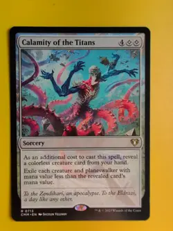 Calamity of the Titans. RAre SOrcery. CMM Magic the Gathering Card. - Image 2
