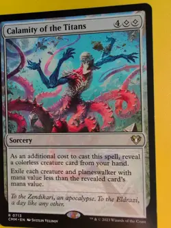 Calamity of the Titans. RAre SOrcery. CMM Magic the Gathering Card. - Image 3