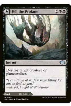 1x MTG Fell the Profane - MH3 mdfc! NM Mint! Ships Fast! - Image 1
