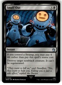 Snuff Out Universes Beyond: Doctor Who Regular NM MTG - Image 1