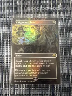 Enlightened Tutor (Borderless) Dominaria Remastered - FOIL - PACK FRESH - MTG - Image 1