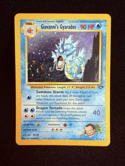 2000 Giovanni's Gyarados 5/132 Gym Challenge Holo Rare Vintage Pokemon TCG WoTC - Image 1