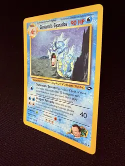 2000 Giovanni's Gyarados 5/132 Gym Challenge Holo Rare Vintage Pokemon TCG WoTC - Image 3