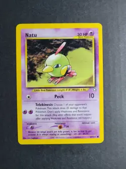 Natu 67/111 Pokemon TCG Neo Genesis Unlimited Regular Common LP - Image 2