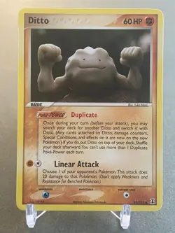 Pokemon Ditto 62/113 ex Delta Species NM - Image 1