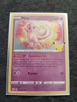 Pokemon TCG Mew 011/025 Celebrations Holo Rare NM - Image 4