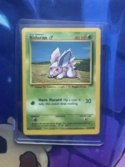 NIDORAN - 55/102 - Base Set - Pokemon Card - MP - Image 1