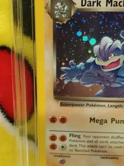 Pokemon Team Rocket Set 2000 Holo Dark Machamp 10/82 Ace Graded 8 NM-MT - Image 3