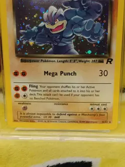 Pokemon Team Rocket Set 2000 Holo Dark Machamp 10/82 Ace Graded 8 NM-MT - Image 4