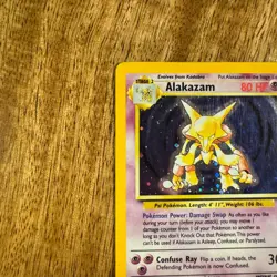 Pokemon Alakazam TCG Card Base Set 2 Holo Unlimited Rare Card 1/130 - Image 3