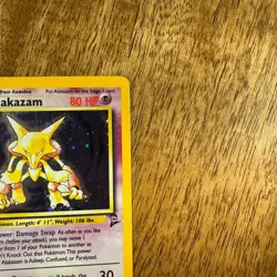 Pokemon Alakazam TCG Card Base Set 2 Holo Unlimited Rare Card 1/130 - Image 4