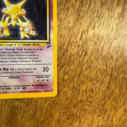 Pokemon Alakazam TCG Card Base Set 2 Holo Unlimited Rare Card 1/130 - Image 5