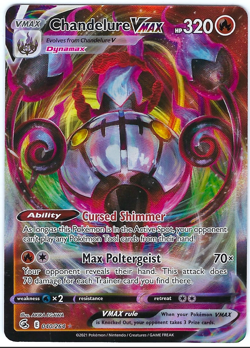Chandelure VMAX 040/264 - Fusion Strike - Ultra Rare Holo Pokemon Card - Image 1