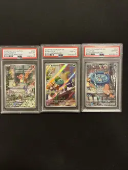 Charmander, Bulbasaur, & Squirtle PSA 10 SEQUENTIAL SET Pokemon TCG - Image 1