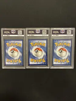 Charmander, Bulbasaur, & Squirtle PSA 10 SEQUENTIAL SET Pokemon TCG - Image 2