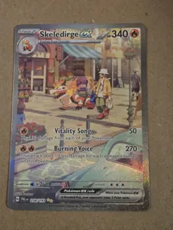 Pokemon Skeledirge EX TCG Special Illustration Rare Card Paldea Evolved 258/193 - Image 1