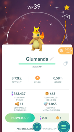 !!! Pokemon GO SHINY CHARMANDER Pikachu Hat Trade Glumanda Schillernd Tausch !!! - Image 1