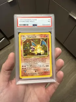 1999 Pokemon TCG Charizard Base Set Holo Rare #4/102 PSA 7 English - Image 3