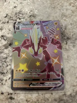 Pokemon TCG Toxtricity VMAX Shiny Holo Rare Card SV113/SV122 NM - Image 1