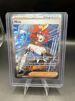 Pokemon TCG Mela Trainer Card Paradox Rift Full Art Ultra Rare 236/182 - Image 1