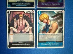 Donquixote Rosinante One Piece TCG 4-card lot OP10 Super Rare+EB02 Rare+more PWE - Image 4