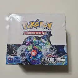 Pokemon Stellar Crown Booster Box - Scarlet & Violet TCG New Sealed Tight Wrap - Image 1