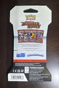 4x Pokemon TCG Scarlet & Violet Destined Rivals Sleeved Packs BRAND NEW Art Set - Image 2