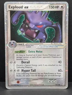 Exploud ex 92/100 Crystal Guardians Holo Ultra Rare Pokemon TCG Nintendo HP - Image 1