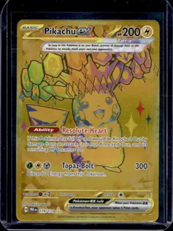 2025 Pokemon SV Prismatic Evolutions PRE EN Pikachu ex #179/131 - Image 1