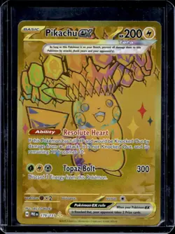 2025 Pokemon SV Prismatic Evolutions PRE EN Pikachu ex #179/131 - Image 1
