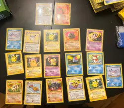 18 Vintage Holo Rare Pokemon Card Lot WOTC 1999 Base Set, Jungle, Fossil - LP/MP - Image 1