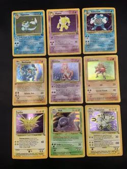 Vintage Rare Holo Pokemon Card Lot WOTC 1999 Base Set, Jungle, Fossil - MP/HP - Image 1