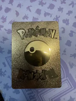 Pokemon Charizard Gold Foil Fan Art Textured Card 04/102 HP120 - Image 2