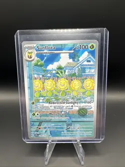 Pokemon TCG Sunflora Illustration Rare Card 169/167 Twilight Masquerade - Image 1