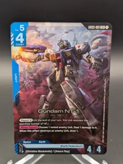 Gundam NT-1 - GD03-001 LR Gundam Card Game TCG Steel Requiem - Image 1