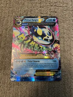 Mega Primal Kyogre EX Jumbo Card 55/160 Primal Clash Holo - Image 1