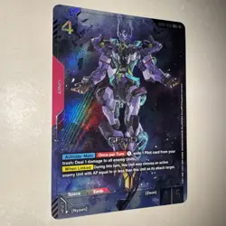 PRESALE GUNDAM TCG CARD GAME GFRED GD03-035 LR+ HOLO FOIL ENGLISH STEEL REQUIEM - Image 2