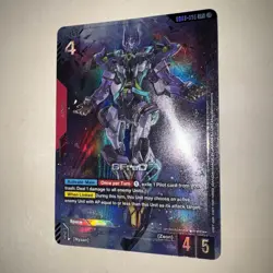 PRESALE GUNDAM TCG CARD GAME GFRED GD03-035 LR+ HOLO FOIL ENGLISH STEEL REQUIEM - Image 3