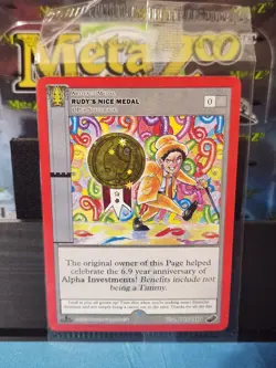 NEW! Metazoo Rudy's Nice Medal 6.9 Year Holo Promo Card Sealed NM/M - Image 1