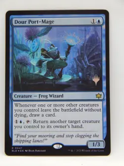 Magic the Gathering - Bloomburrow Promo Foil 47 - DOUR PORT-MAGE - Image 1